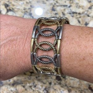 Silver and Gold Bracelet